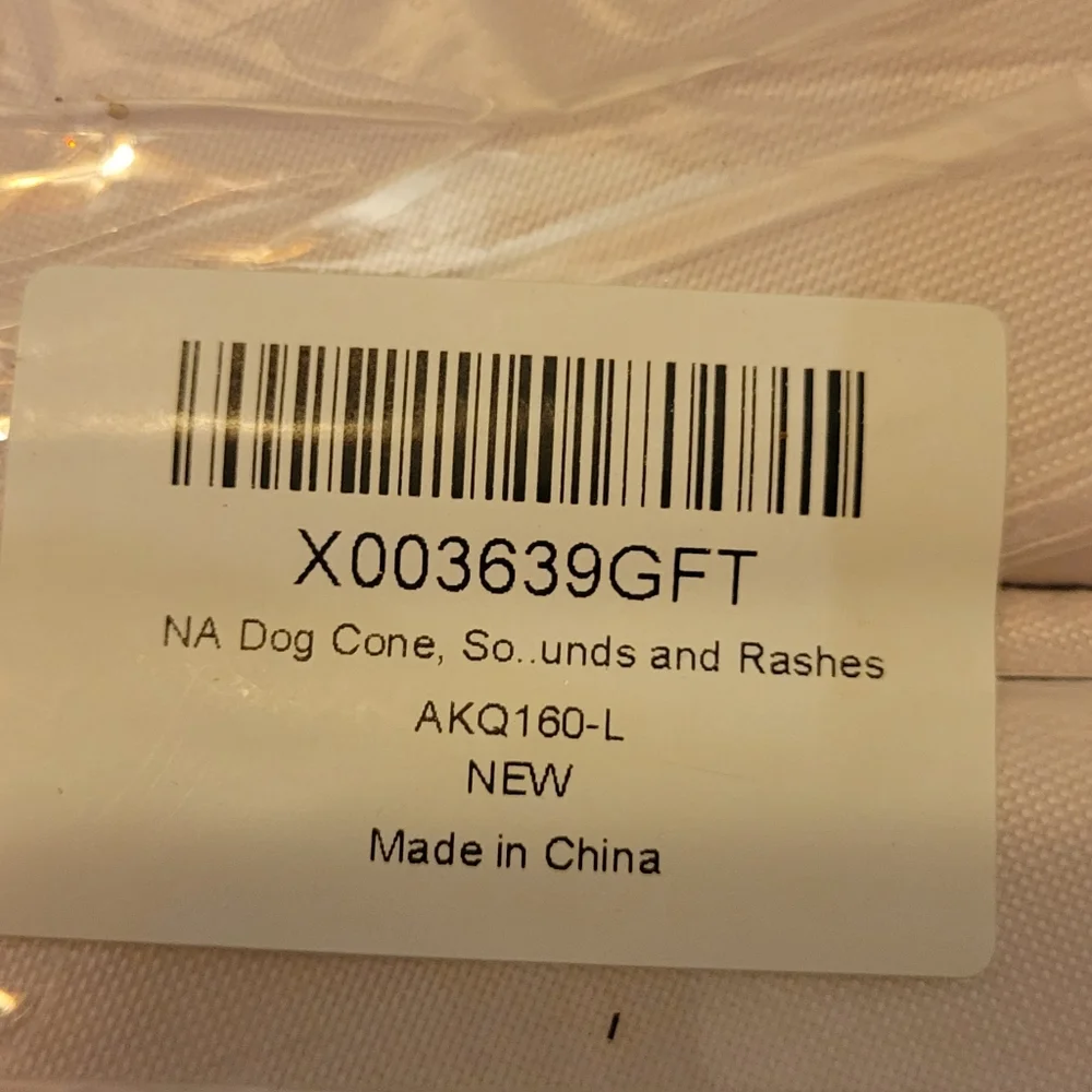 * Soft dog cone